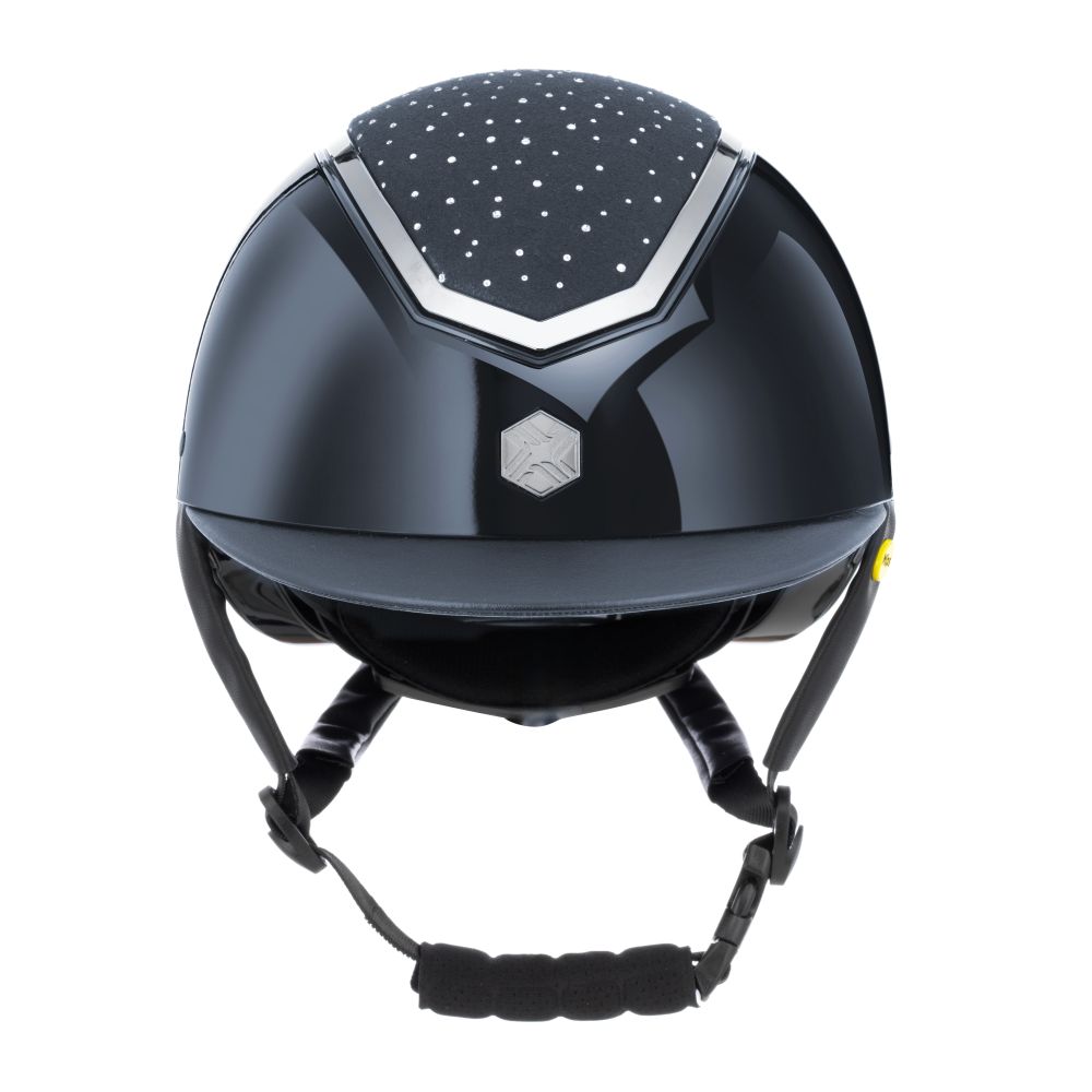 Charles Owen EQX Kylo Crystal Gloss MIPS Wide Peak Riding Helmet - Childrens sizes