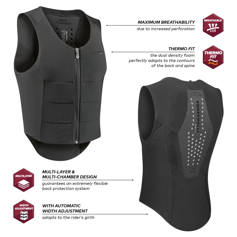 Komperdell - Ballistic FlexFit - Men's Regular Back Protector