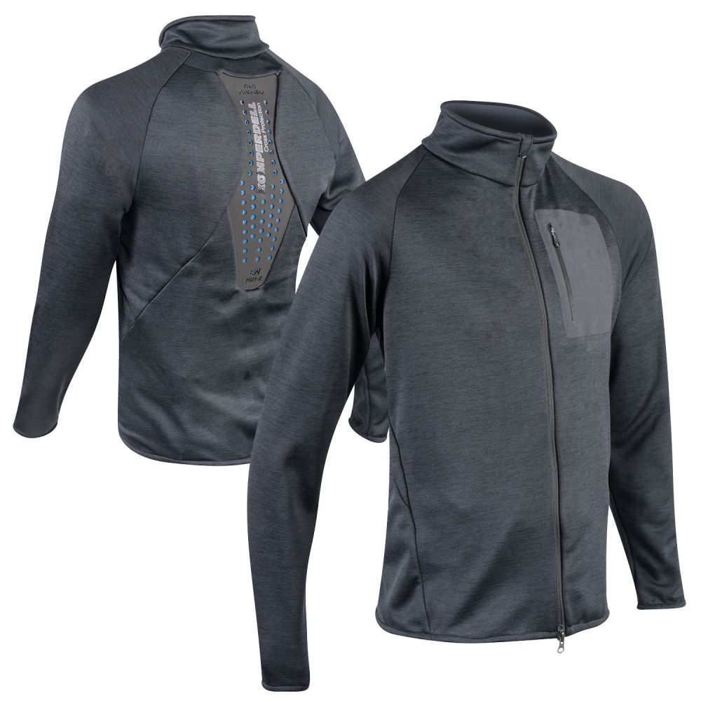 Komperdell - Mens Full Zip Sweater with Back Protection