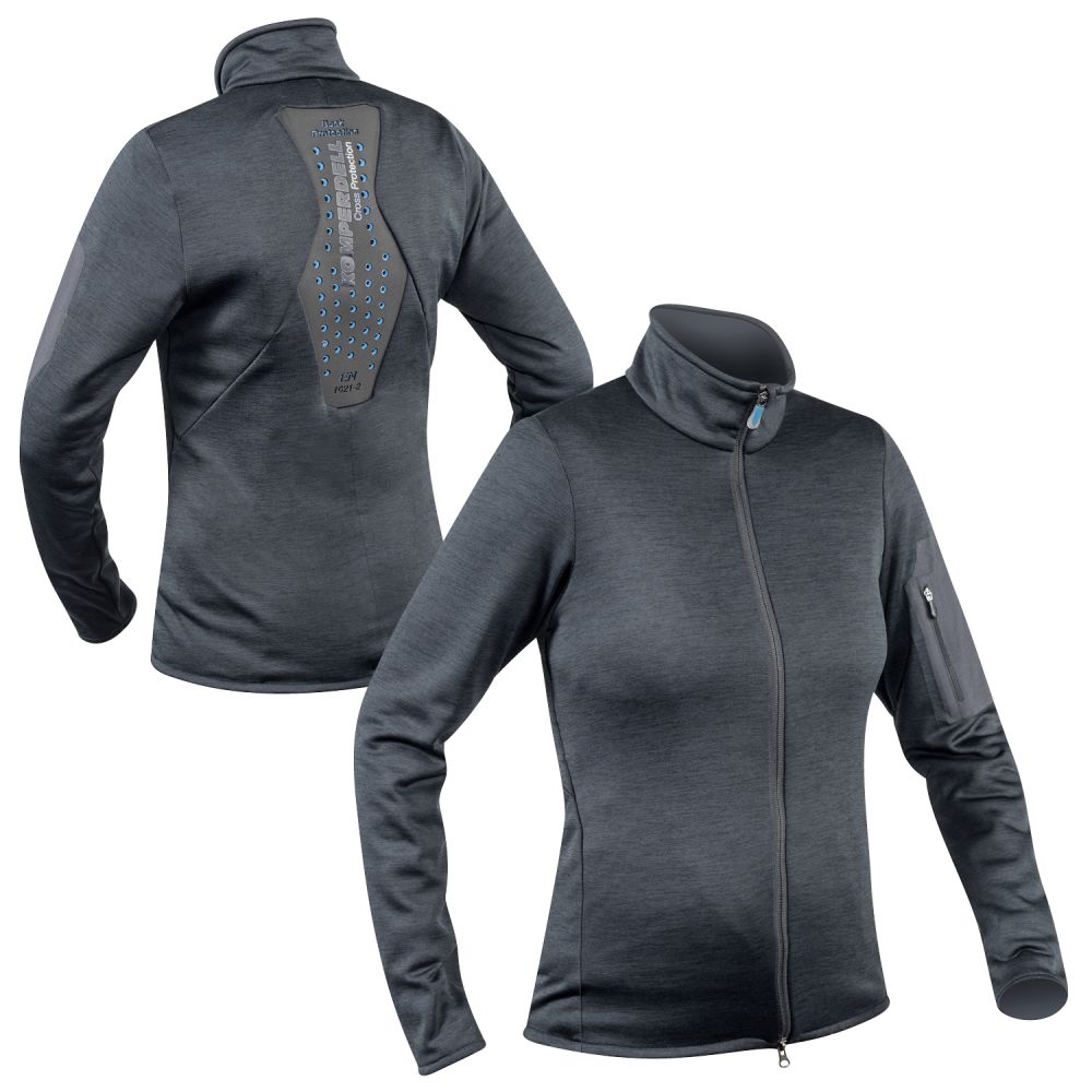 Komperdell - Ladies Full Zip Sweater with Back Protection