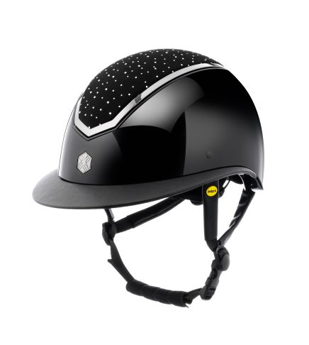 Charles Owen EQX Kylo Crystal Gloss MIPS Wide Peak Riding Helmet - Childrens sizes